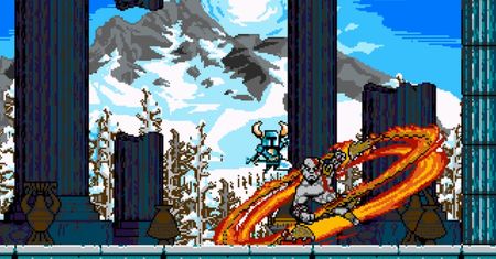 Kratos w Shovel Knight. Zabij boga szpadlem