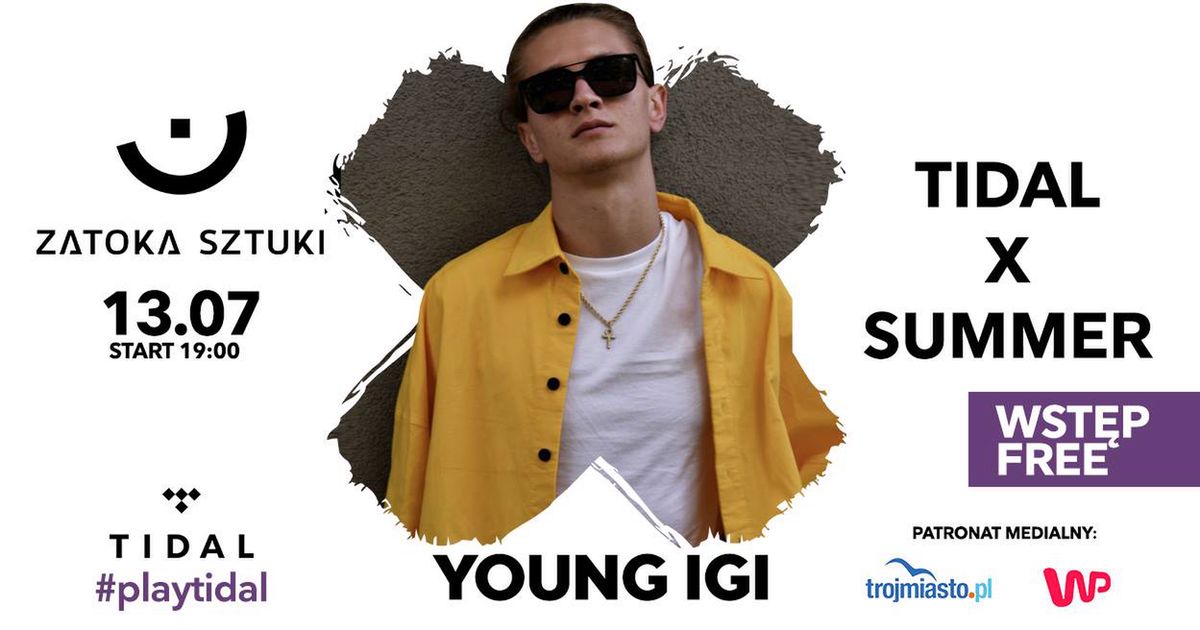 Koncert Young Igi na plaży w Sopocie