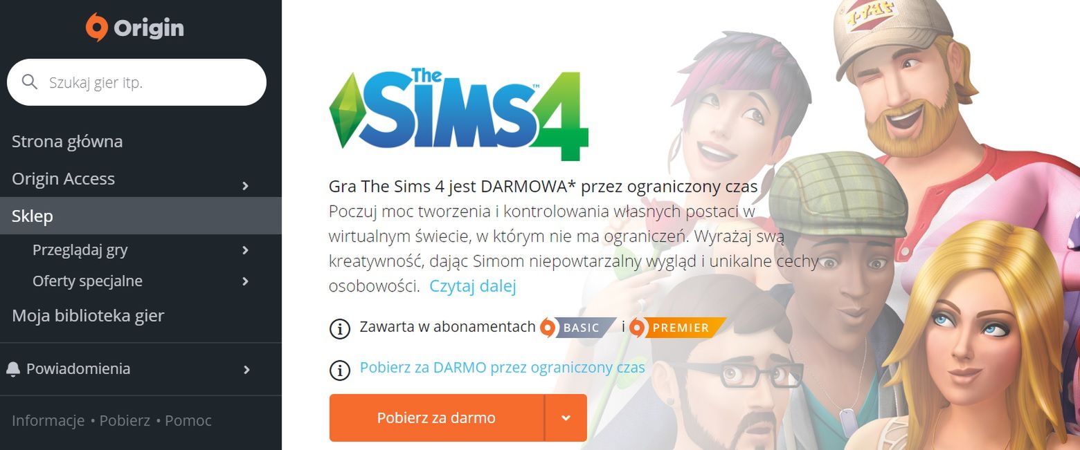 Darmowe gry na Origin - "The Sims 4" do 28 maja za darmo 