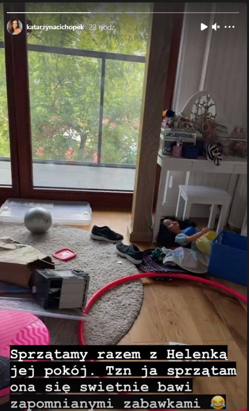 Katarzyna Cichopek pokazała bałagan w pokoju córki