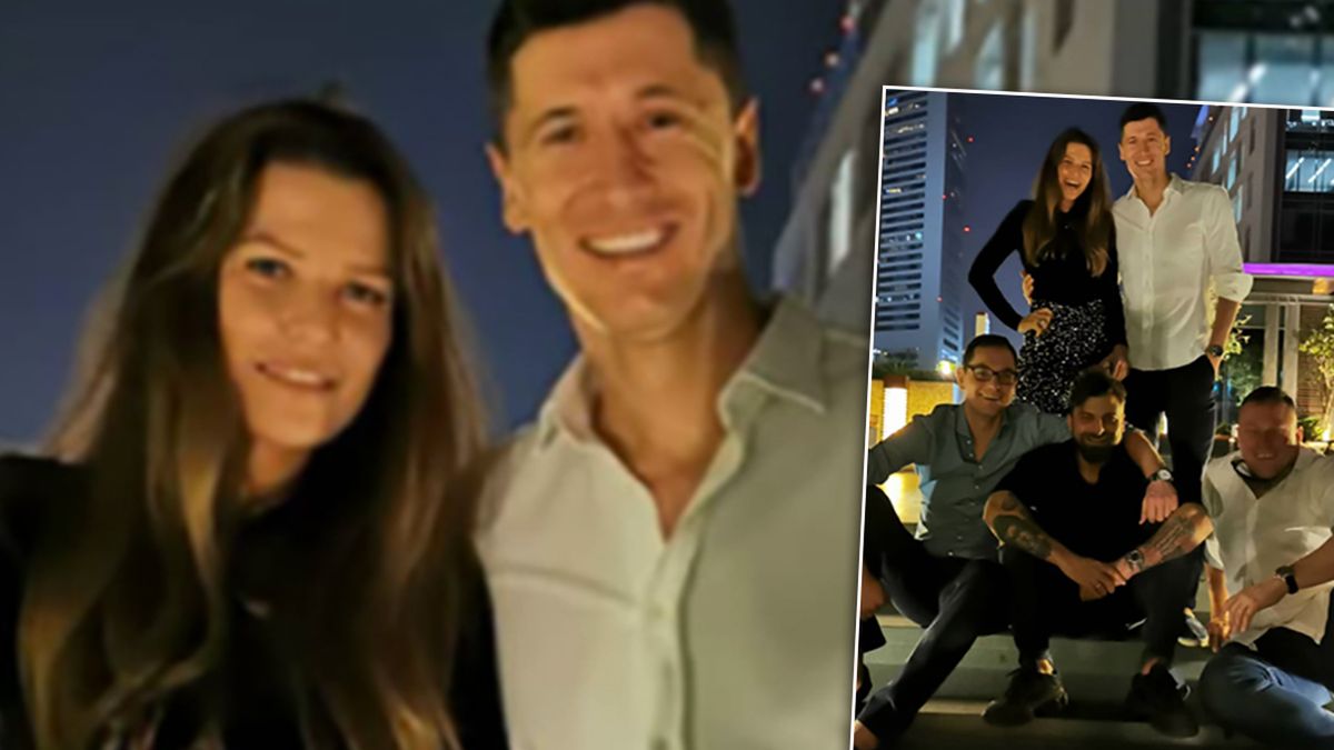 Anna Lewandowska i Robert Lewandowski w Dubaju