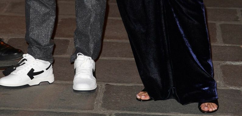 Anna i Robert Lewandowscy na pokazie Off-White w Paryżu