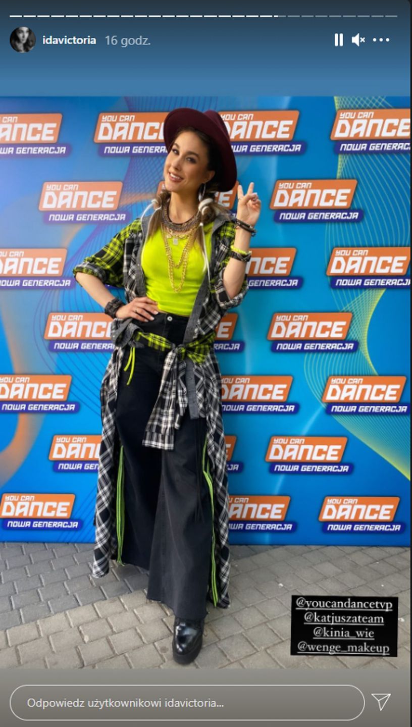 Ida Nowakowska na planie You Can Dance