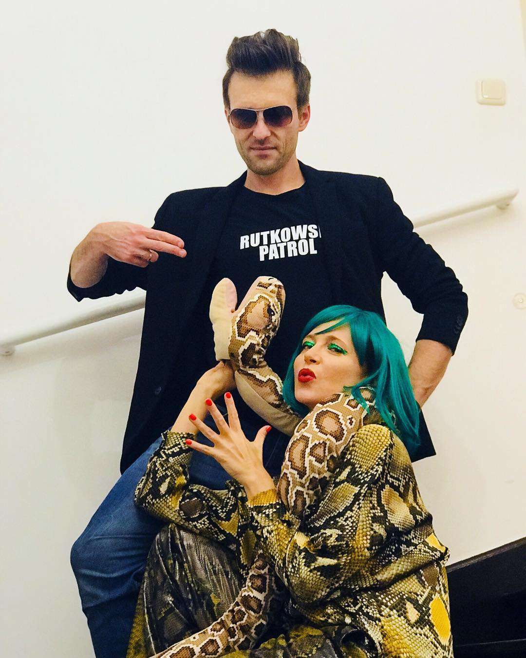 Ada Fijał z mężem – Halloween 2018