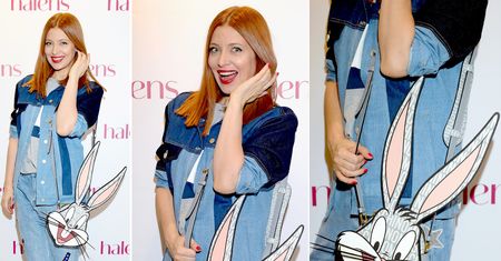 LOOK OF THE DAY: Ada Fijał i królik Bugs z Moschino