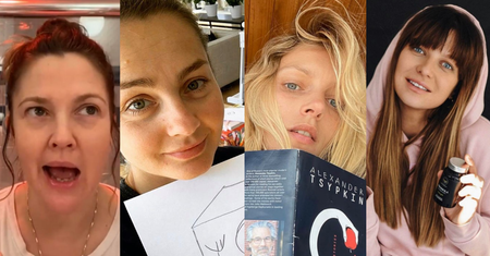 Gwiazdy bez makijażu na kwarantannie: Anja Rubik, Anna Lewandowska, Małgorzata Socha... (ZDJĘCIA)