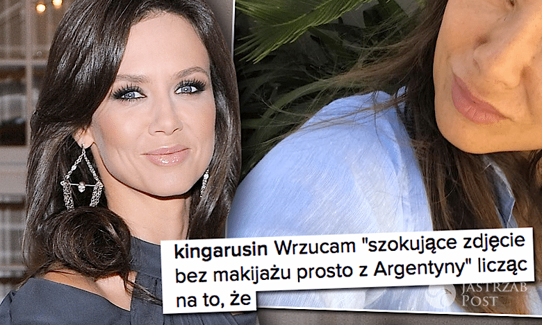 Kinga Rusin bez makijażu