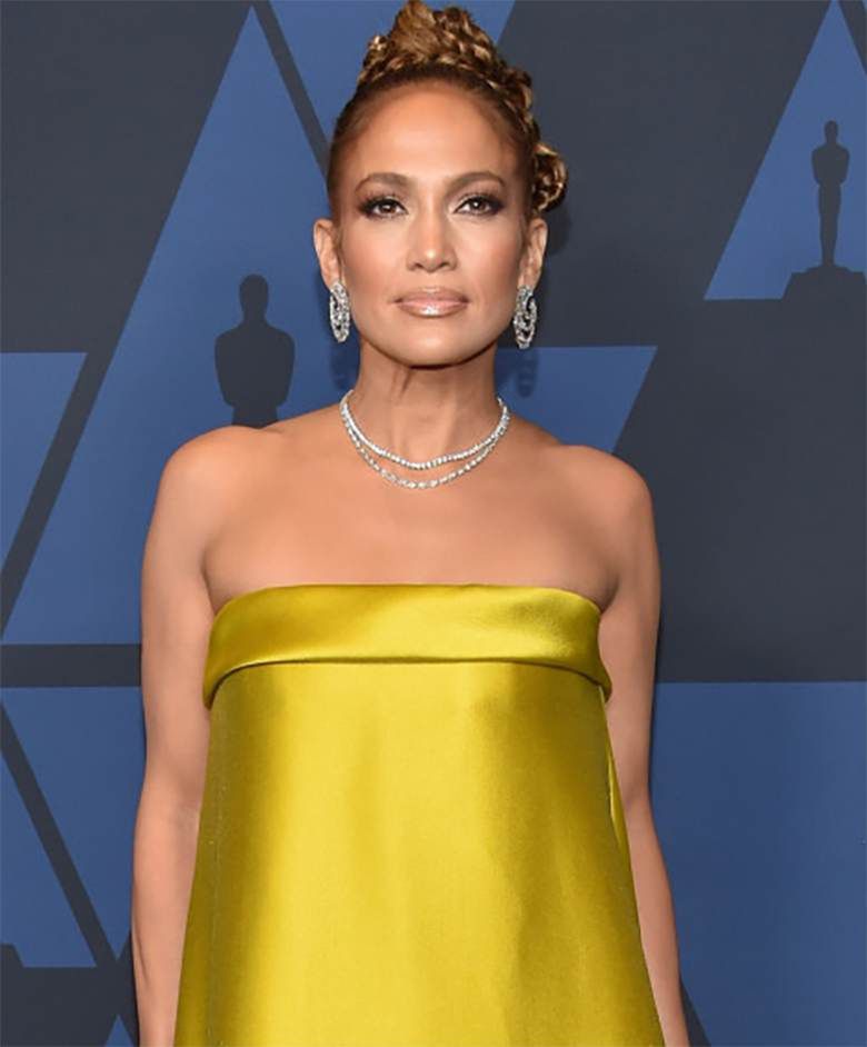 Jennifer Lopez - makijaż, gala Governors Awards