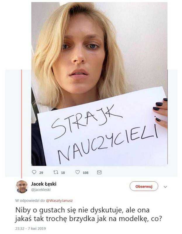 Anja Rubik obrażona przez Jacka Łęskiego