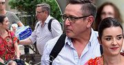 Andrzej Sołtysik z piękną 28-letnią żoną i synem na spacerze. Towarzyszyła im inna znana młoda mama