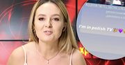 Polska dziennikarka poszła na całość! W sukience z poduszki kokietowała widzów. Mówią o niej za granicą