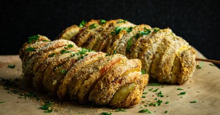 Zakręcone ziemniaki z piekarnika z kurczakiem