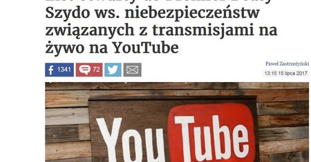 Publicysta telewizji Republika pod przykrywką ochrony młodzieży nawołuje do cenzury internetu
