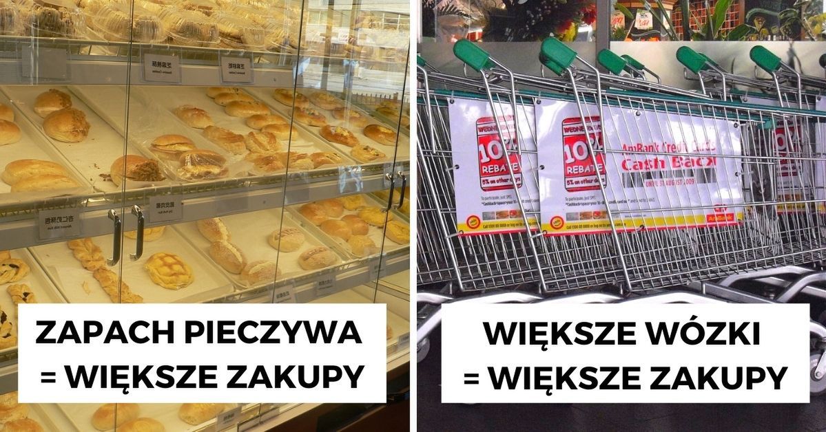 13 trików dużych sklepów spożywczych, które skutecznie nakłaniają nas na większe zakupy