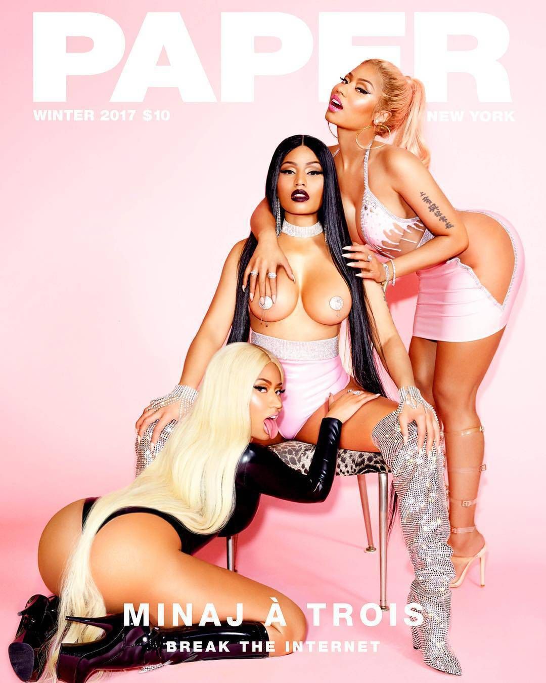 Nicki Minaj na okładce Paper na grudzień 2017