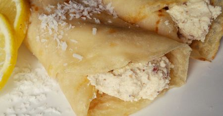 Naleśniki cytrynowo-kokosowe bez cukru