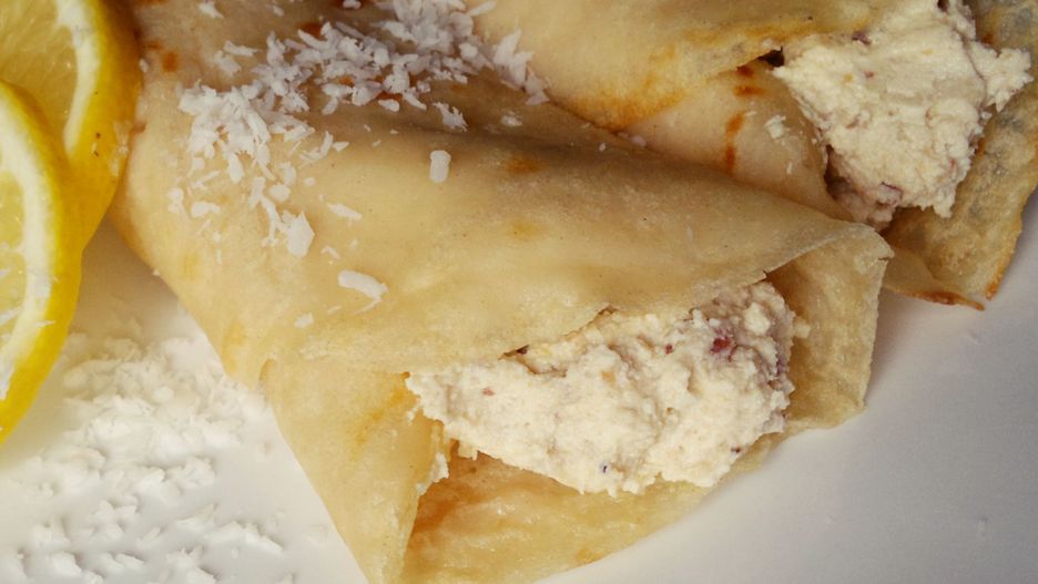 Naleśniki cytrynowo-kokosowe bez cukru