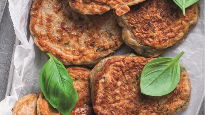 Warzywne kotleciki z halloumi