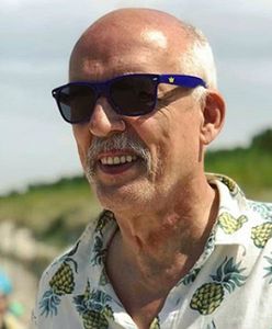 Janusz Korwin-Mikke uratowany na plaży w Łazach. "Pływam jak ryba, w tym kraju nie można się spokojnie utopić"