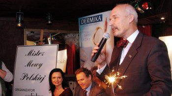 Janusz Korwin-Mikke podczas mistrzostw