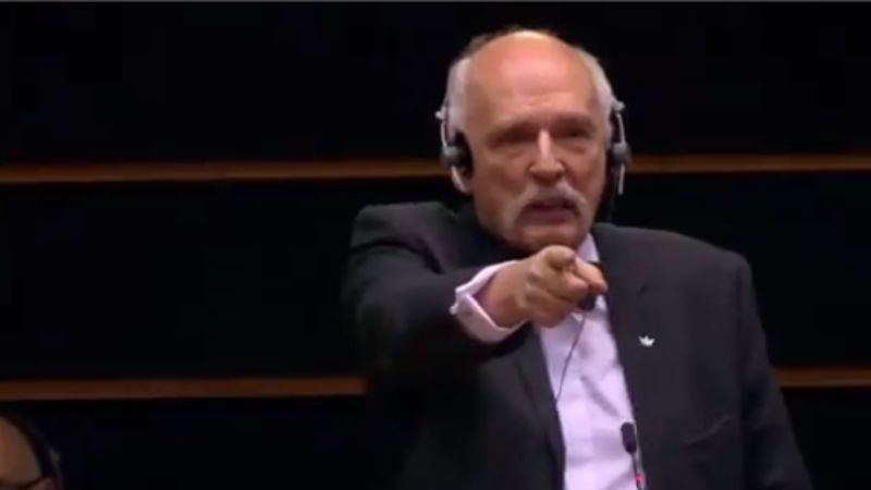 Janusz Korwin-Mikke wziął udział w debacie o Polsce