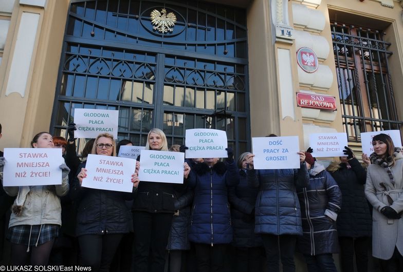 Protest pracowników sądów. Znów wyszli na ulice