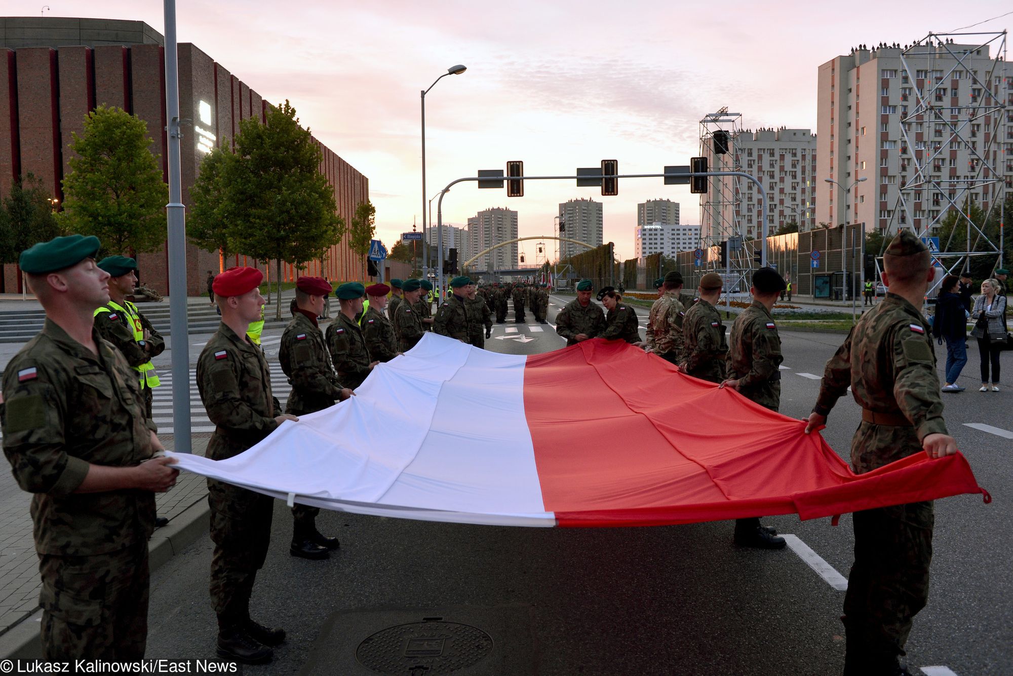 Próba generalna defilady Wierni Polsce w Katowicach, 10 sierpnia br.