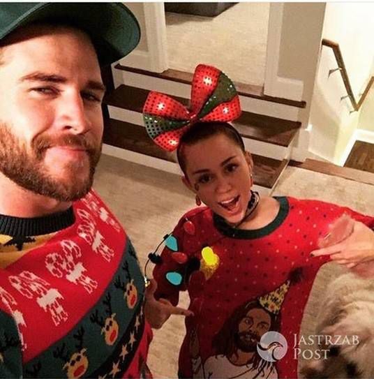 Miley Cyrus w kontrowersyjnym świątecznym sweterku