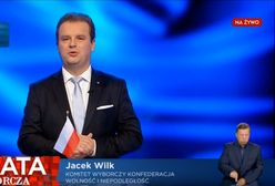 Debata wyborcza w TVP. Incydent z udziałem kandydata Konfederacji Jacka Wilka. Krzysztof Bosak oburzony na telewizję