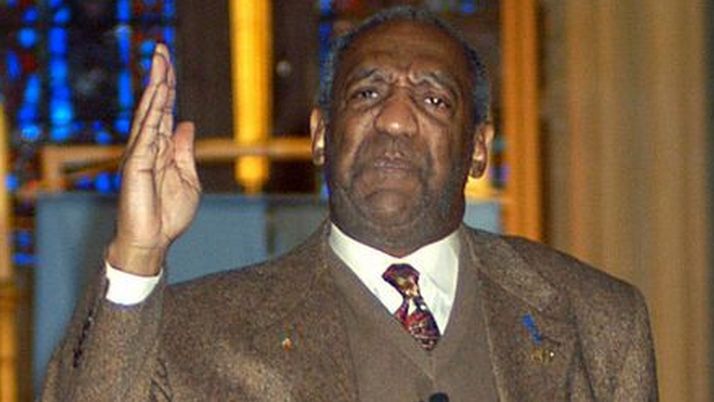 Feb 02, 2004; New York, NY, USA; Comedian BILL COSBY speaks to young students in 'A Conversation With Cosby' marking the 50th anniversary of Brown v. Board of Education, the desegragation of US schools, at Riverside Church.  Mandatory Credit: Photo by AJ Soklaner/NYPP/ZUMA Press. (©) Copyright 2004 by AJ Soklaner/NYPP /OKO NA SWIAT