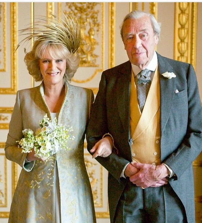 księżna Camilla z ojcem