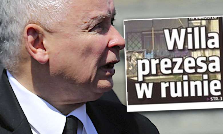 "Willa prezesa w ruinie". Tabloid pokazał jak mieszka Jarosław Kaczyński! Mamy te zdjęcia!