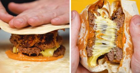 Błyskawiczne burgery w tortilli. Ten przepis bije rekordy popularności na Tik Toku!
