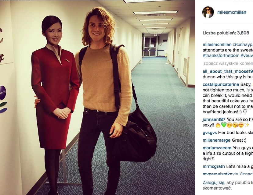 Kim jest Miles McMillan? Model, 25-latek, partner aktora Zacharego Quinto