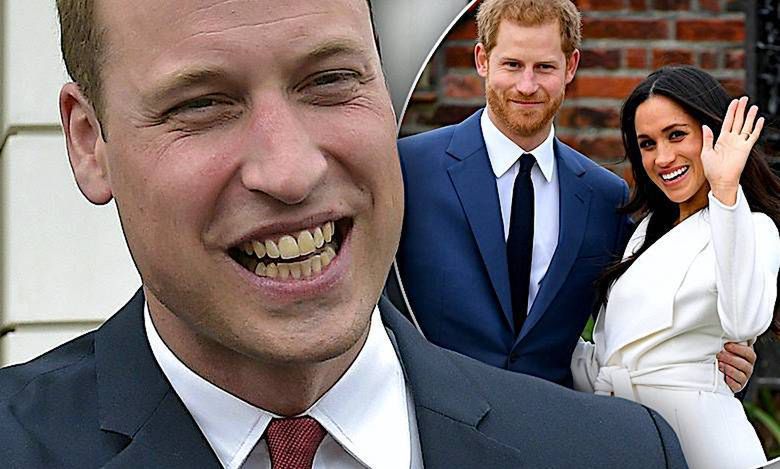 Książe William, książę Harry i Meghan Markle ślub