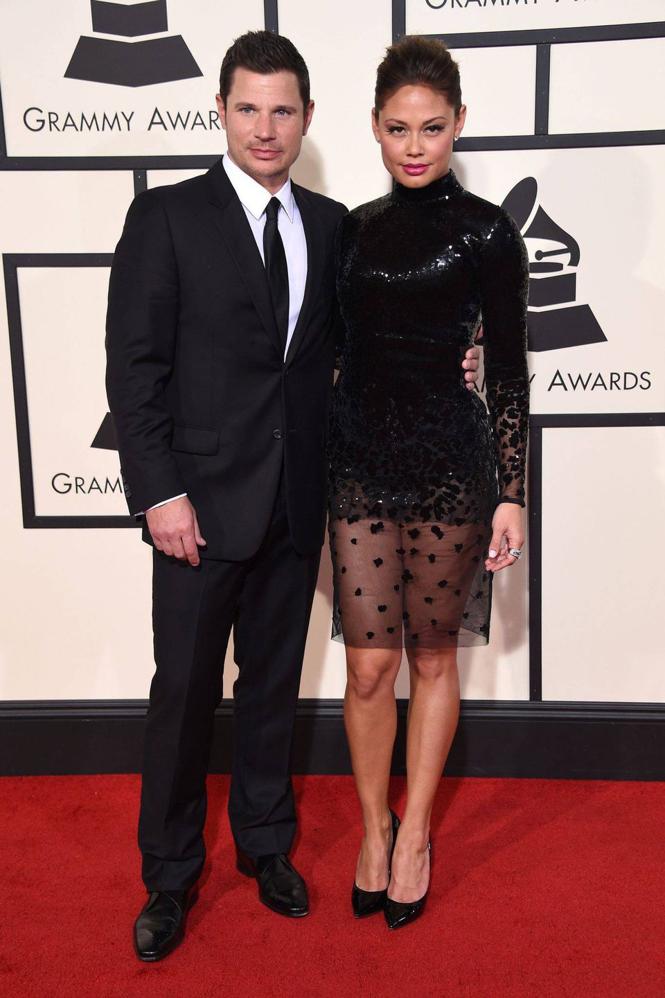 February 15, 2016 Los Angeles, CA
Nick Lachey & Vanessa Minnillo
Grammy Awards 2016 held at the Staples Center.
©Chase Rollins/AFF-USA.COM