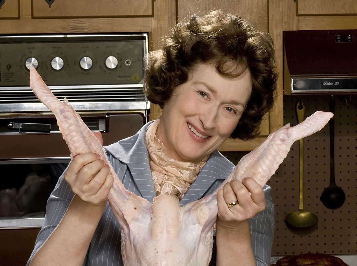 Jako Julia Child w "Julie i Julia" 