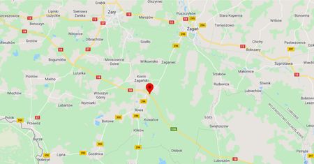 Wypadek na DK18. Bus uderzył w ciężarówkę. Są ranni