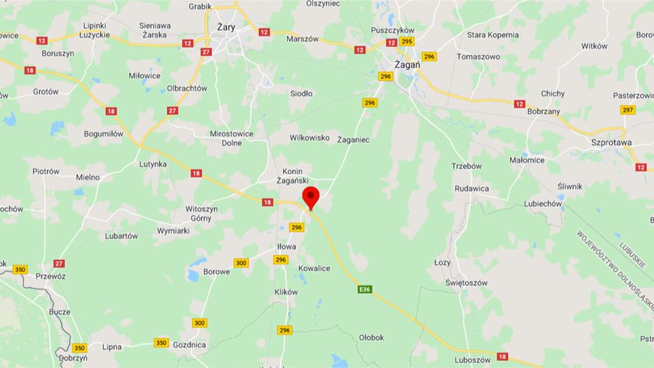 Iłowa. Bus uderzył w ciężarówkę na DK18