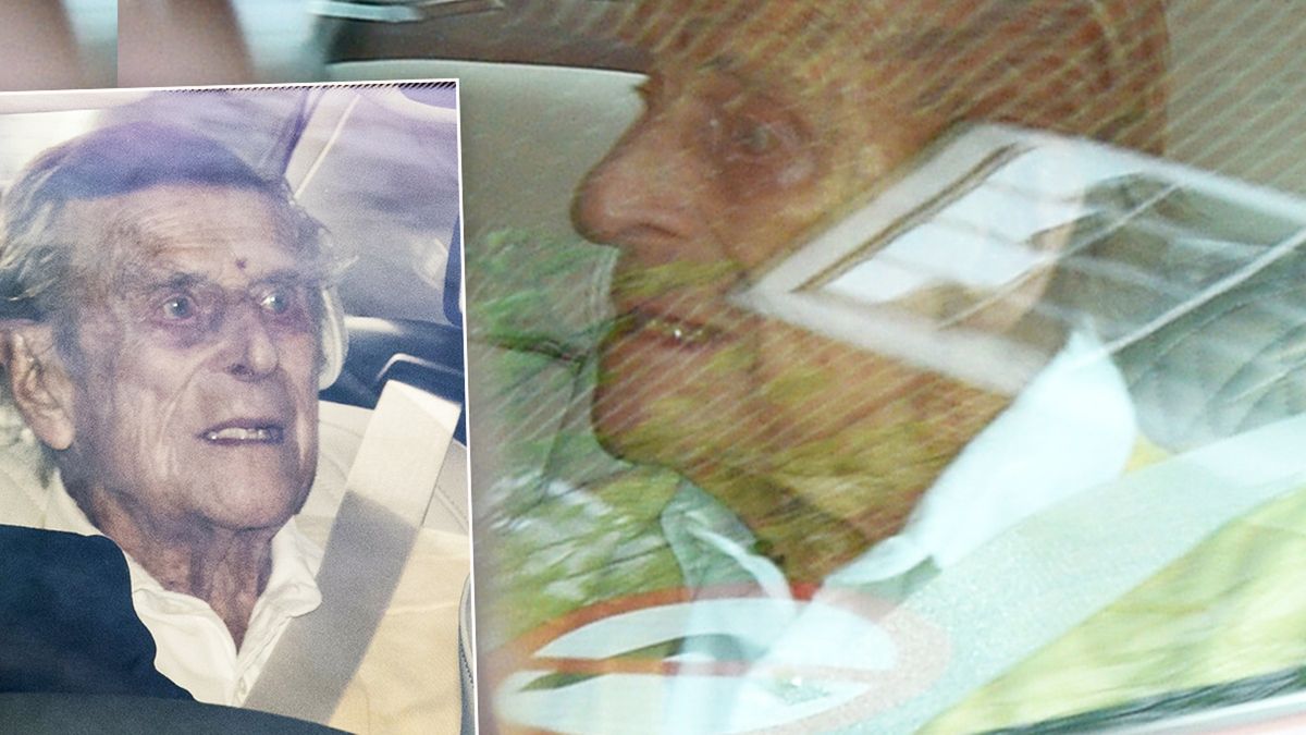 Książę Filip ze łzami w oczach wyszedł ze szpitala. Był na wózku inwalidzkim. Pierwsze zdjęcia obiegły media
