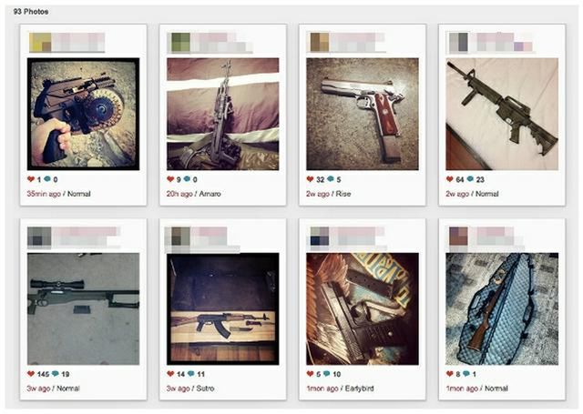 Broń najłatwiej kupić... na Instagramie
