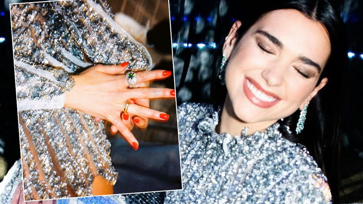 Dua Lipa na imprezie po Oscarach 2021