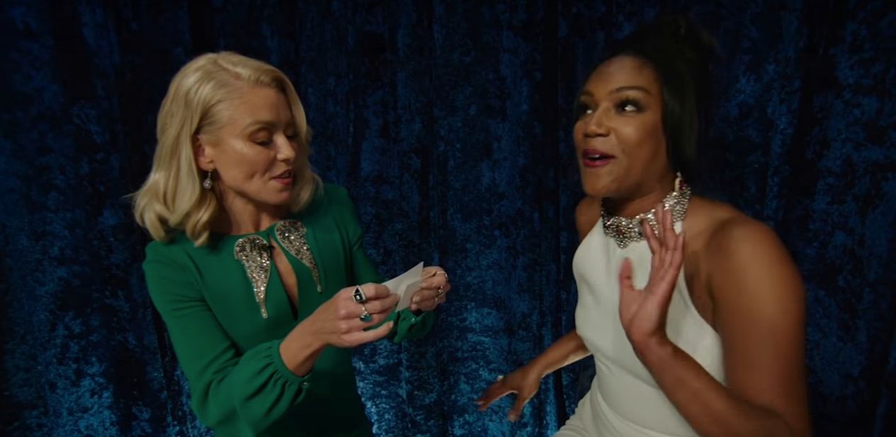 Tiffany Haddish podczas wywiadu z Kelly Ripą