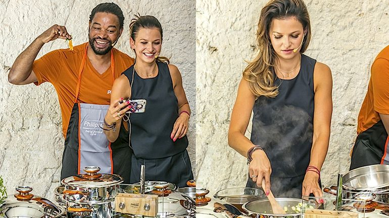 Anna Lewandowska i Joseph Seeletso gotują z Philipiak