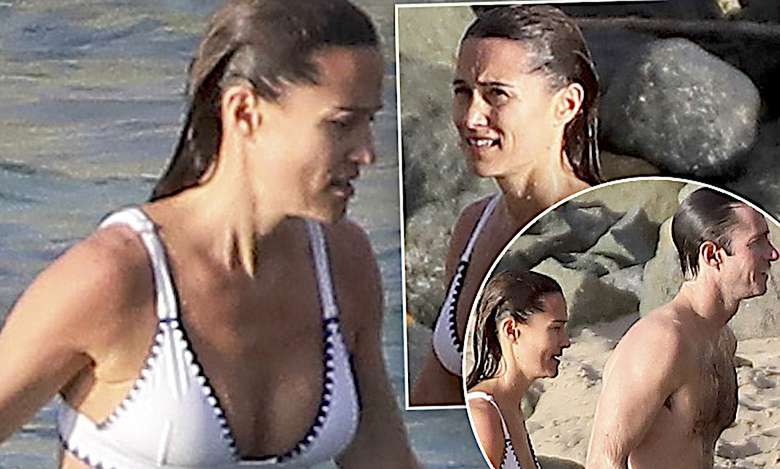 Pippa Middleton w bikini trzy miesiące po porodzie zdjęcia paparazzi