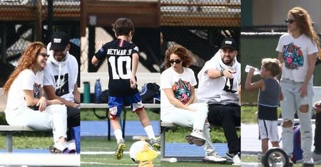 Shakira i Gerard Pique kibicują synom podczas treningu piłki nożnej w Miami (FOTO)