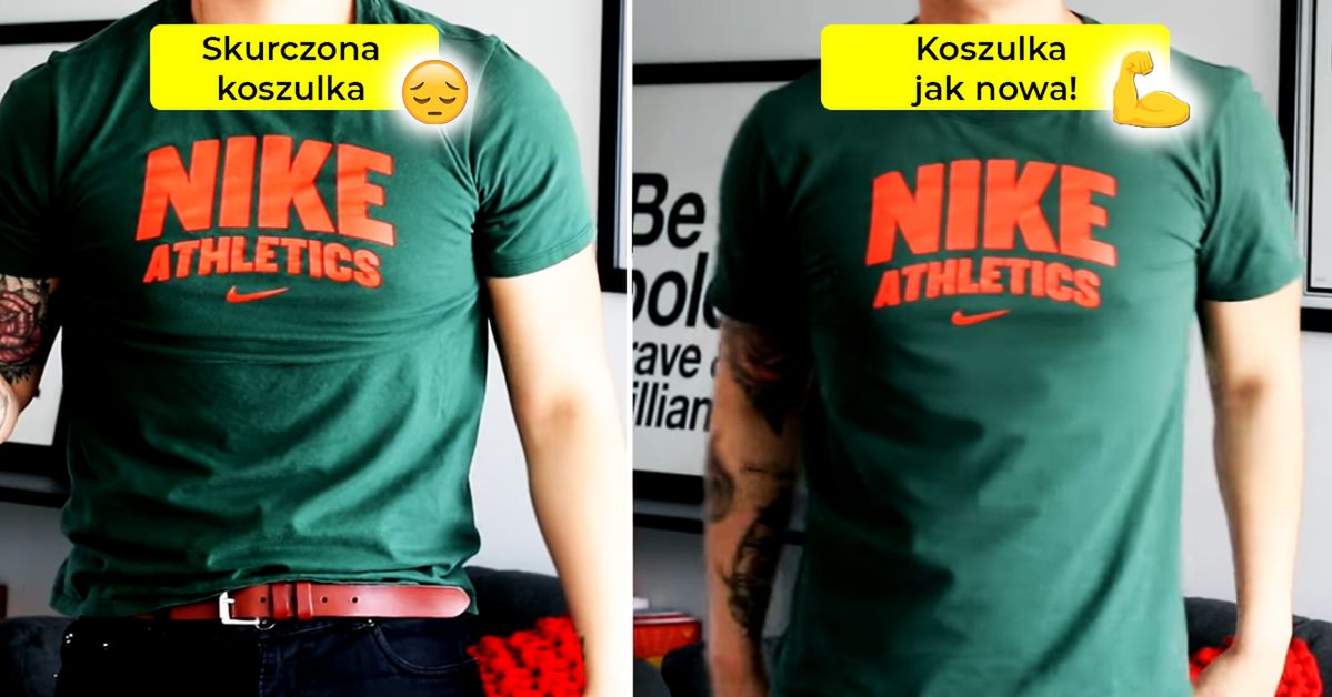 Prosta metoda na skurczone T-shirty. Sprawi, że wrócą do pierwotnego kształtu