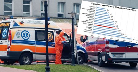Koronawirus w Polsce. GIS podał dane o zapadalności na COVID-19. Podział na województwa