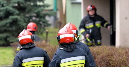 Grodzisk Mazowiecki. Strażacy opuścili jednostkę.
