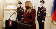 Prezydent Słowacji Zuzana Czaputowa przyjęła dymisję rządu. Maseczka w kolorze sukienki